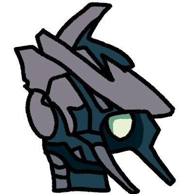 The head of Whirl from Transformers as drawn by Alex Milne.